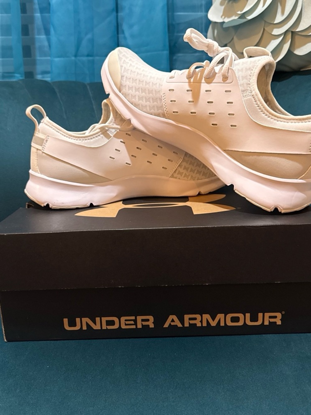 Under Armour Men's Athletic Sneakers - Cream/White